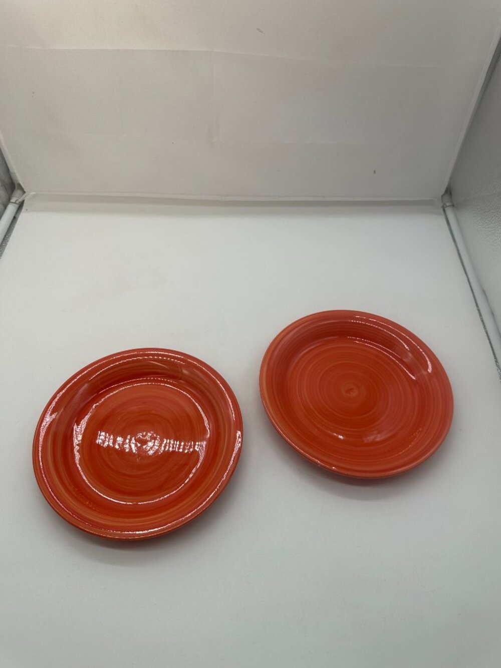 Set of 2 Citrus Grove C8G17 Salmon  Salad Plates 7 5/8"